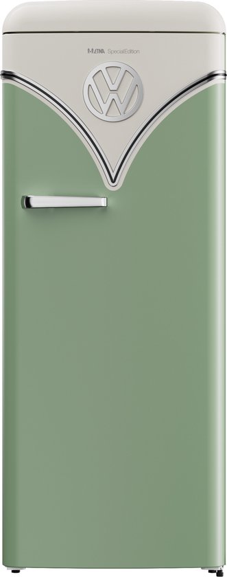 Koelkast: ETNA RBT1154GRO - Retro koelkast met vriesvak - SpecialEdition Groen - 154 cm, van het merk ETNA