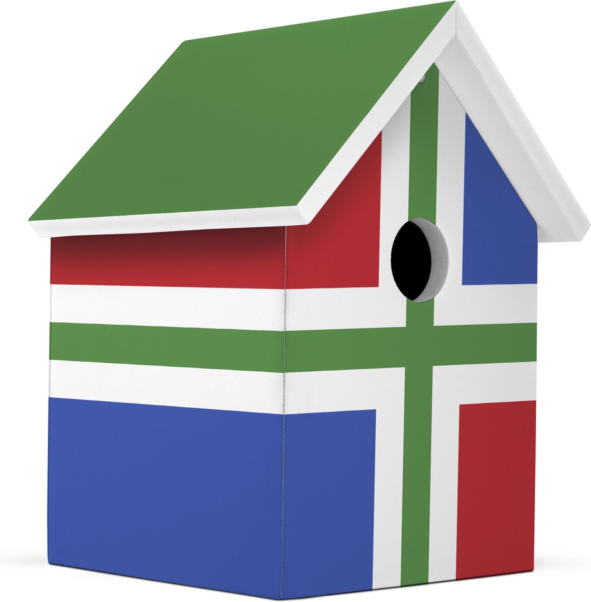 Milieuvriendelijk Vogelhuisje - Provincie Groningen Handgemaakt - L15 x B15 X H20 cm