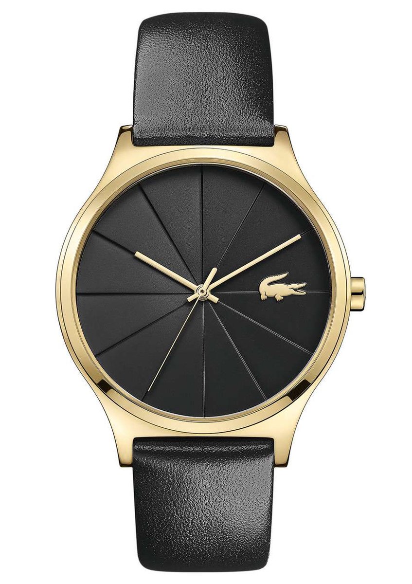 Lacoste Urban 2001041 Horloge - Leer - Zwart - Ø 38 mm