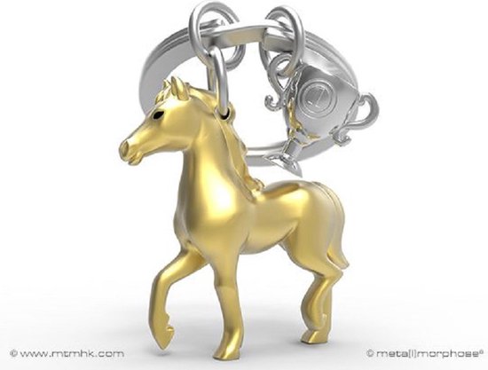 Porte-clés Metalmorphose cheval avec trophée