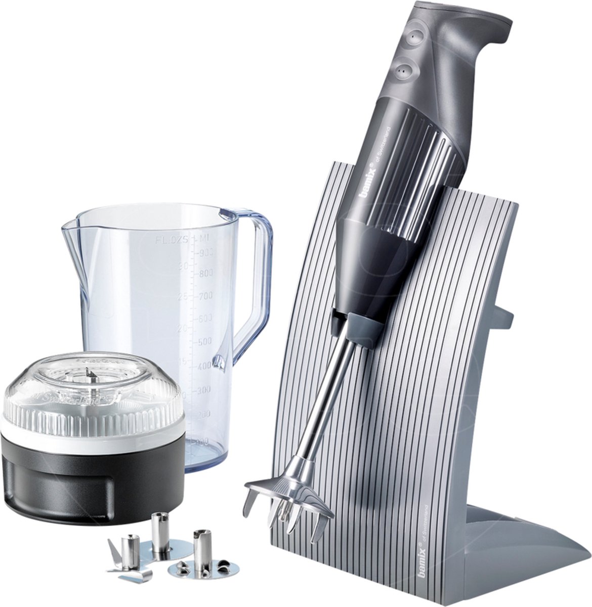 Bamix SwissLine M200 Zwart - 200W - Inclusief Accessoires en Smart Helpers