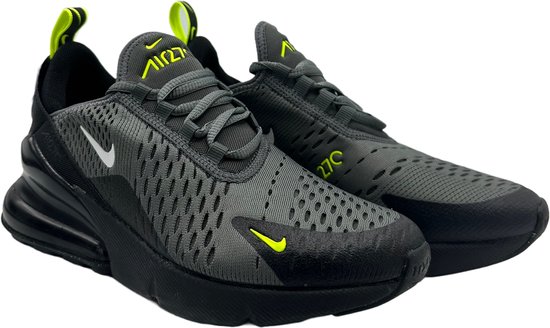 Nike Air Max 270 (GS) - Sneakers - Zwart/Grijs/Groen - Maat 36.5 | bol.com