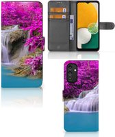 Wallet Bookcase Geschikt voor Samsung Galaxy A14 5G Telefoonhoesje Waterval