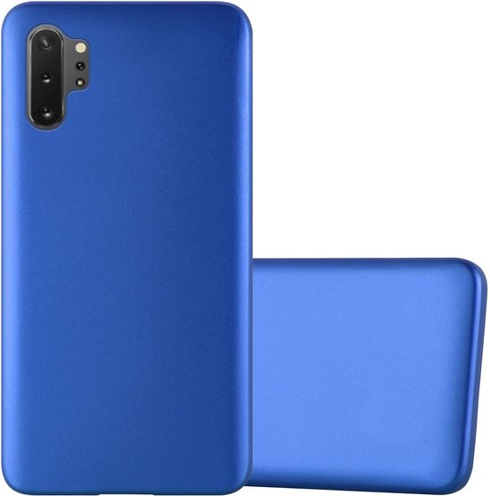 Coque Cadorabo pour Samsung Galaxy NOTE 10 PLUS en BLEU MÉTALLIQUE - Coque de protection en silicone TPU souple