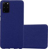 Cadorabo Hoesje geschikt voor Samsung Galaxy S20 PLUS in FROST DONKER BLAUW - Beschermhoes gemaakt van flexibel TPU silicone Case Cover