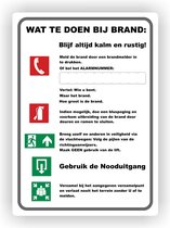 Calamiteiten bij brand sticker.