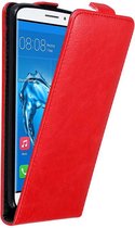 Cadorabo Hoesje voor Huawei NOVA PLUS in APPEL ROOD - Beschermhoes in flip design Case Cover met magnetische sluiting