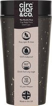 Circular & Co - Travel Mug - Koffiebeker To Go - Coffee To Go Beker - 340 ml - Zwart - Zwart - 12oz – Duurzaam