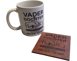 Bedrukte Beker Mok met Tekst  Papa Dochter van Hart tot Hart Cadeau Gepersonaliseerde  Vader Geschenk Verjaardag Vaderdag Spreuken Spreuk Quote Teksten  Handgemaakt