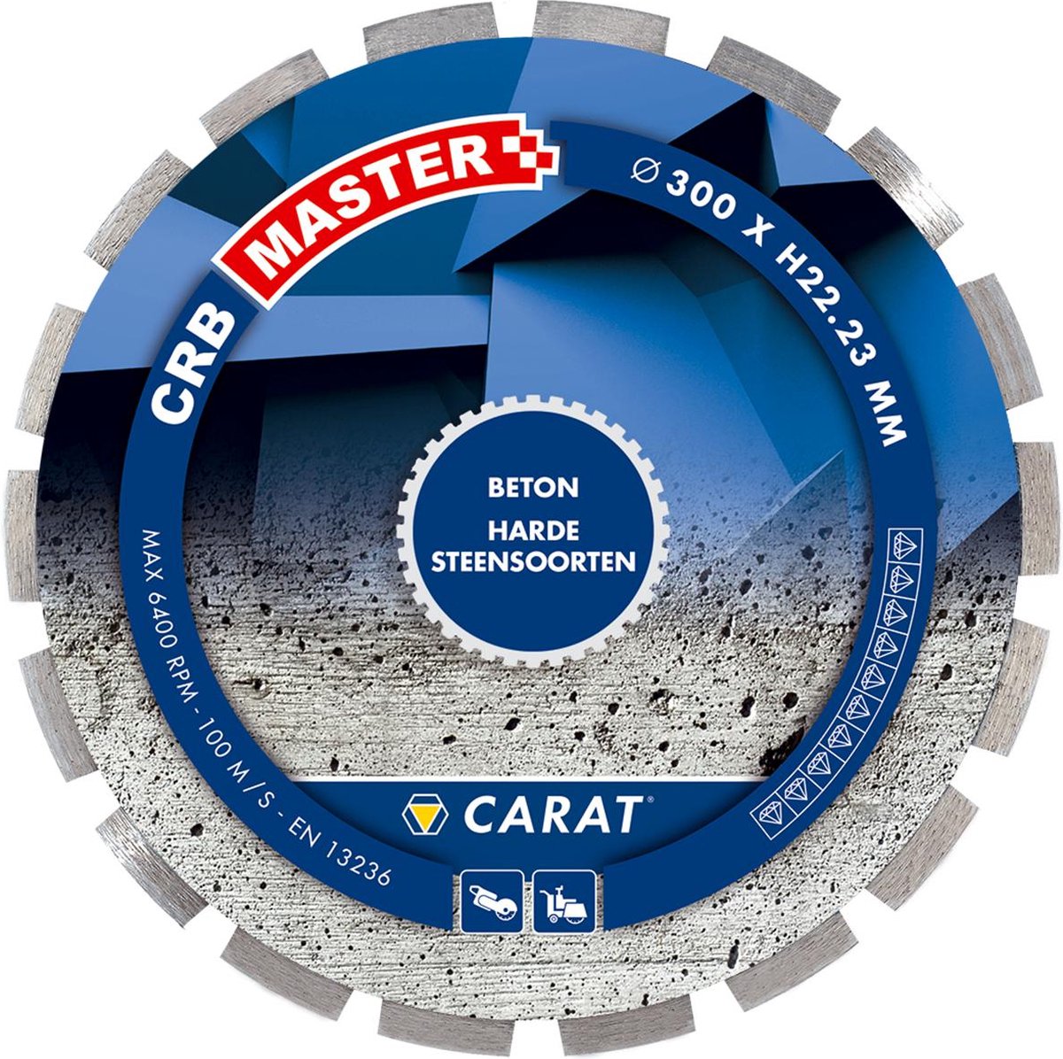 Carat CRB MASTER Diamantzaag beton/hard steen 350x20mm - CRBM350200