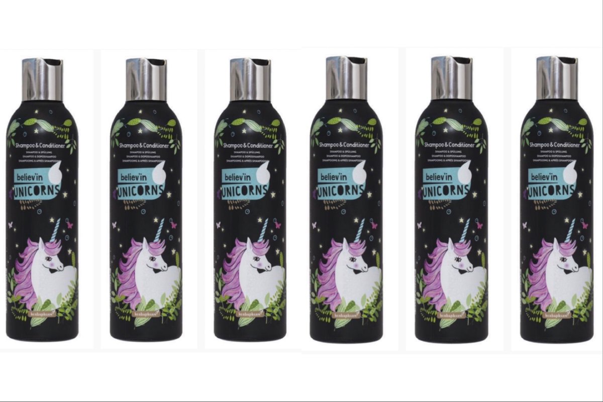 BELIEVE' IN UNICORNS Shampoo & Conditioner 6 x 250ml COSMOPROF 6-Pack VOORDEEL