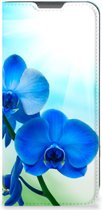 Stand Case met foto OPPO A77 5G | A57 5G Telefoonhoesje Orchidee Blauw