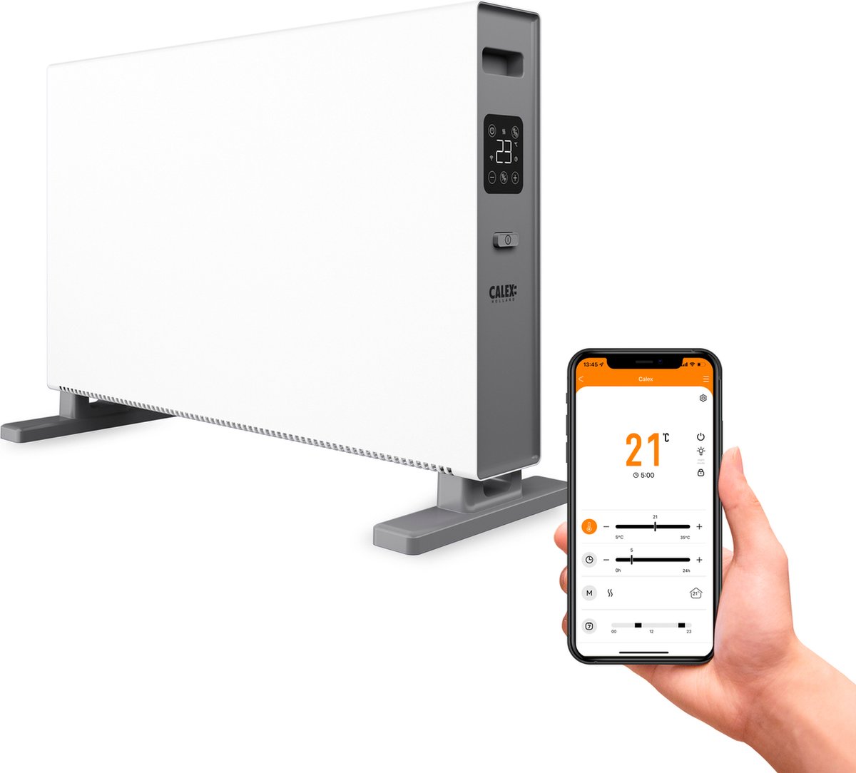 Calex Slimme Convector Heater - Smart Elektrische Verwarming - WiFi Kachel  met App... | bol.com