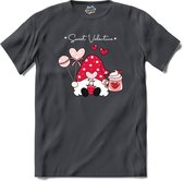 Sweet Valentine | Valentijn - Valentijnsdag - Cadeau - Kado - T-Shirt - Unisex - Mouse Grey - Maat XXL