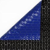 GeoBubble bleu/noir - film solaire - couverture de piscine - film à bulles - 400μm - 4x6m