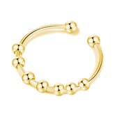 Anxiety Ring - Stress Ring - Fidget Ring - Anxiety Ring For Finger - Draaibare Ring Dames - Spinning Ring - Spinner Ring - (RVS) Goud