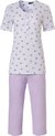 Pastunette - Lovely Lilac - Pyjamaset - Maat 46 - Wit/Lila - Katoen/Modal