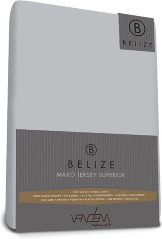 VANDEM Belize Superior hoeslaken - 180 x 200-220 cm - 40 cm hoekhoogte - Mako Jersey Lycra - Extra zware kwaliteit