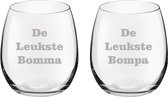 Drinkglas gegraveerd - 39cl - De Leukste Bomma-De Leukste Bompa