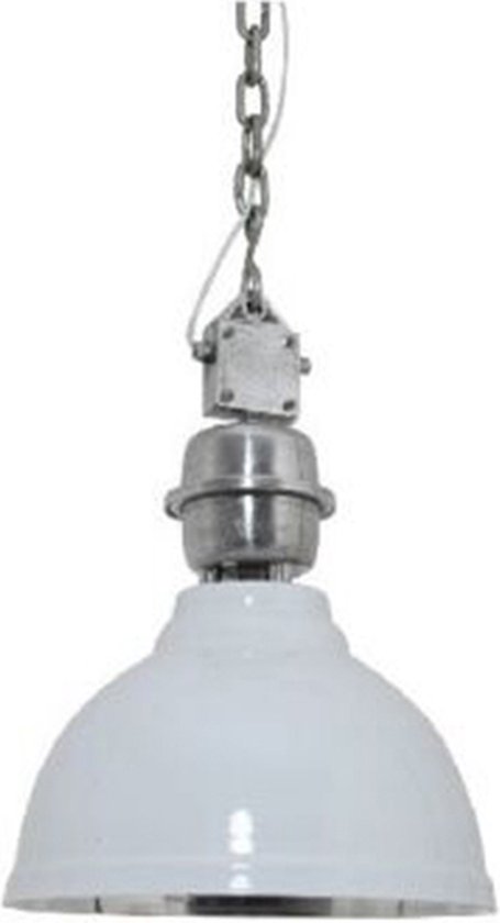 Light Living Industriële Hanglamp Clinton Ø35 cm Wit