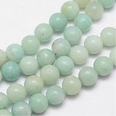 Perles en pierre naturelle, Amazonite, perles rondes de 6 mm. Vendu par cordon d'environ 38 cm.
