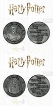 Harry Potter Verzamelobject Collectable Coins Dumbledore's Army Neville & Luna Limited Edition Set van 2 Grijs
