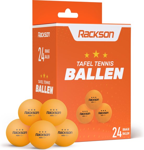 Balles de ping-pong professionnelles RACKSON - 24x Oranje - Qualité 3  étoiles - Balles... | bol.com