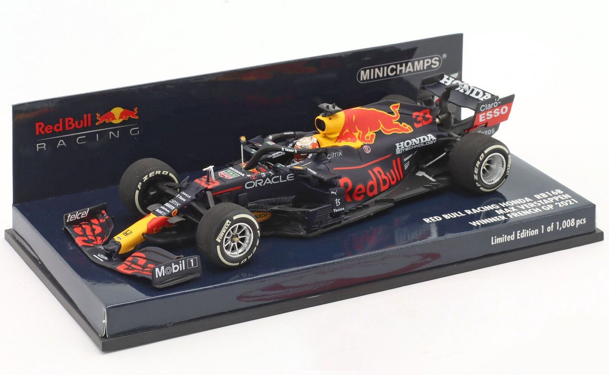 Red Bull Racing Honda RB16B #33 Winner French GP 2021 - 1:43 - Minichamps