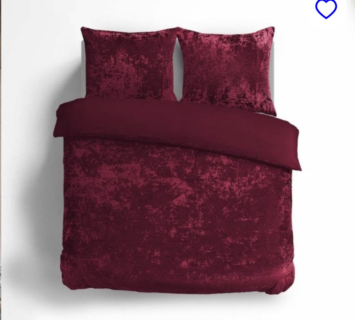 velvet couture dekbedovertrek- Lits-jumeaux- 240x200/220 + 2 kussenslopen 60x70cm- Bordeaux rood