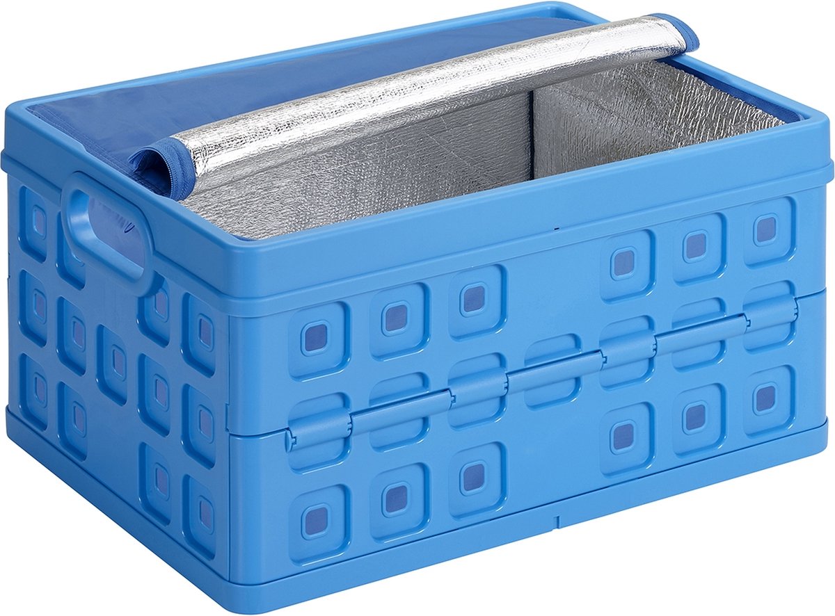 Sunware - Square Vouwkrat met Koeltas - 32L - Blauw