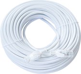 ValeDelucs Internetkabel 50 meter - CAT6 UTP Ethernet kabel RJ45 - Patchkabel LAN Cable Netwerkkabel - Wit