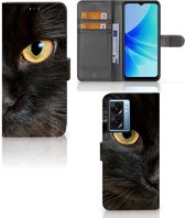 Telefoonhoesje OPPO A77 5G | A57 5G Beschermhoesje Zwarte Kat