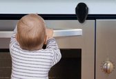 Kinderbeveiliging - Zwart - ovenbeveiliging - deurbeveiliging - oven slot - baby proof - ovenstopper - babybeveiliging - oven - baby - veiligheid - zonder te boren - veiligheidsslot - kinderslot - ovenslot