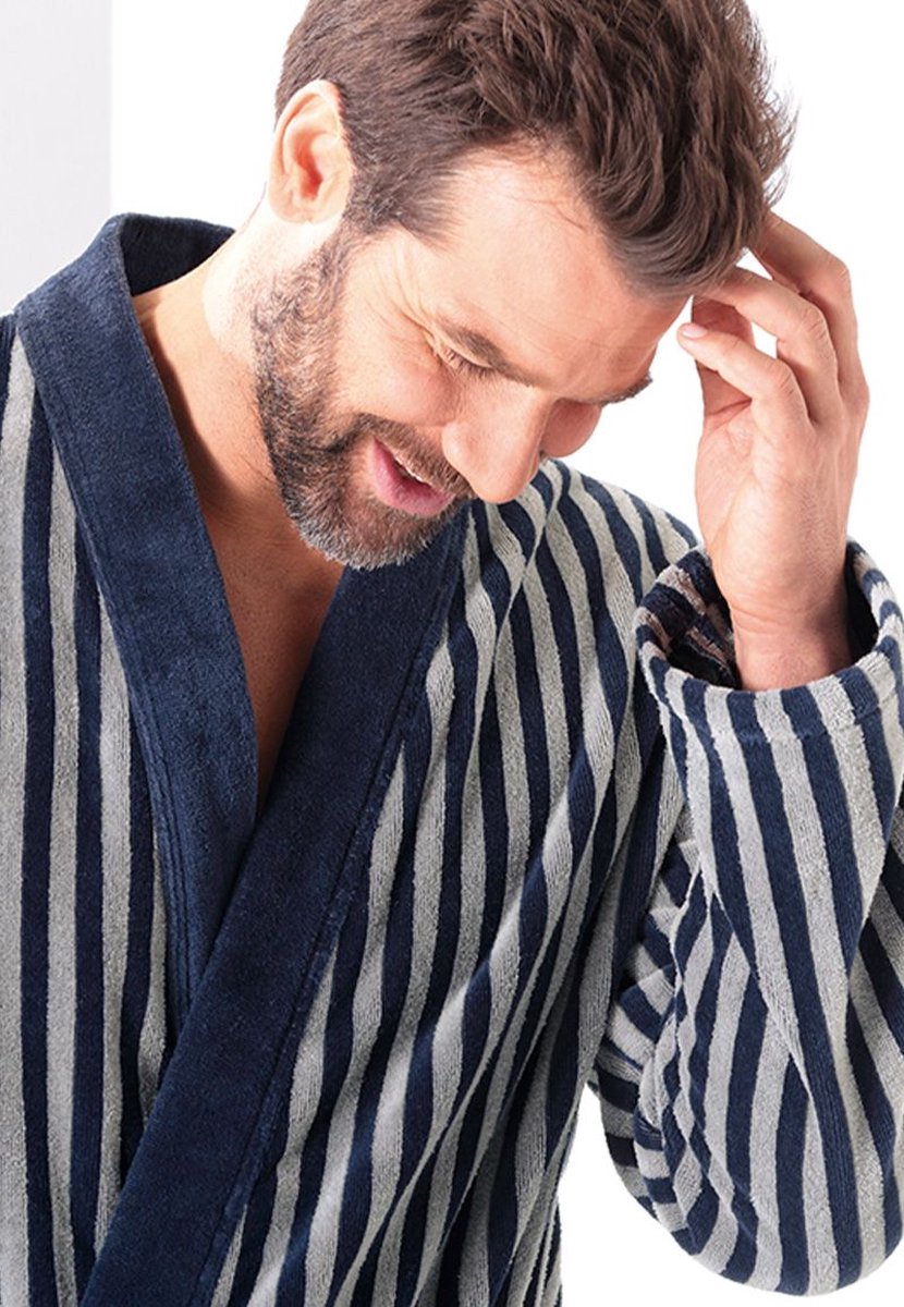 Re-517 Coton Gaufré Homme Revise Peignoir Kimono Homme RE-517 - 100