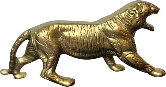 Beeld - figuur - Tijger - Colmore by diga - Tijger gold - beeld goud Tijger