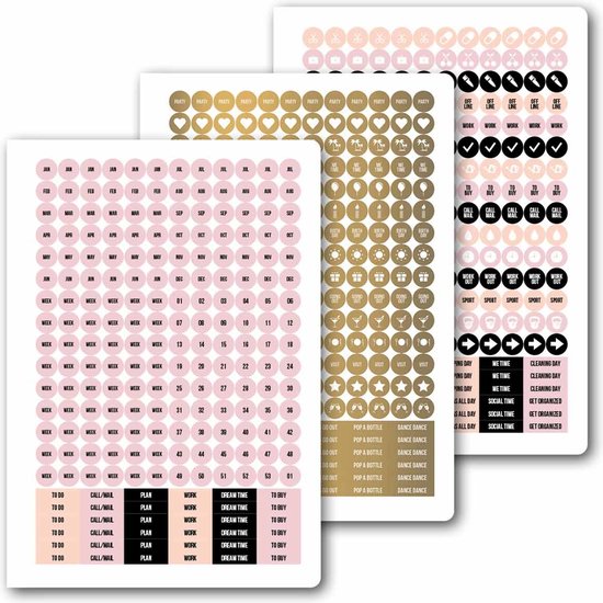 Studio Stationery Planner - My Pink Planner Sparkle - Ongedateerde Agenda - Organizer - Studio Stationery