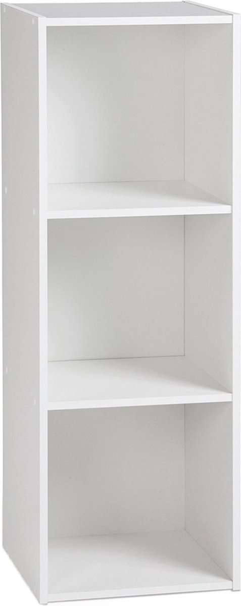 CALICOSY - Opbergplank bestaande uit 3 dozen in spaanplaat 32x30x93cm