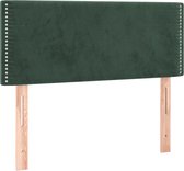 vidaXL Tête de lit Velours Vert foncé 80x5x78/88 cm
