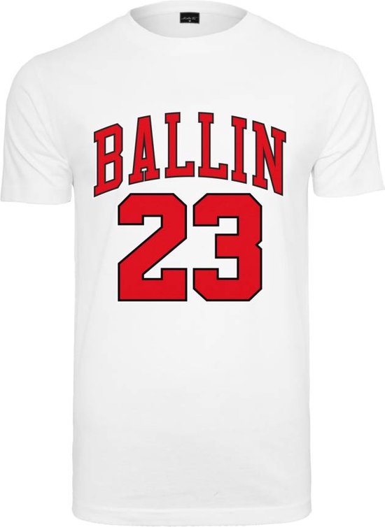 Mister Tee - Ballin 23 Heren T-shirt - S - Wit