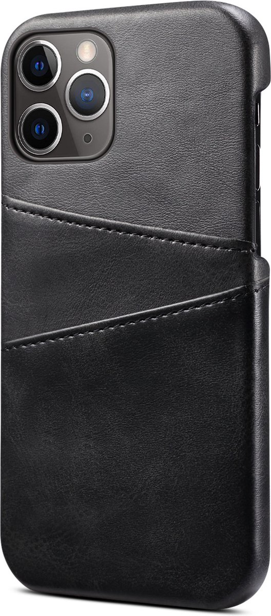 Hoesje geschikt voor iPhone 14 - Backcover - Pasjeshouder - Portemonnee - Kunstleer - Zwart
