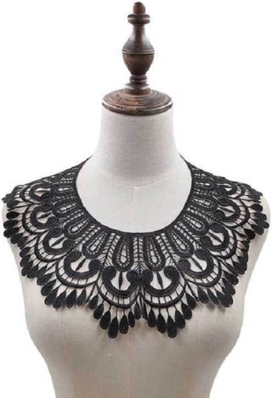 Vest met geborduurde kraag - GRIJS - - 12.00