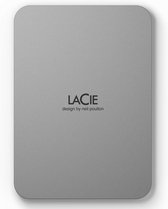 LaCie Mobile Drive (2022) - Externe Harde Schijf - 1 TB - Zilver