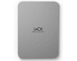 LaCie Mobile Drive (2022) - Externe Harde Schijf - 1 TB - Zilver