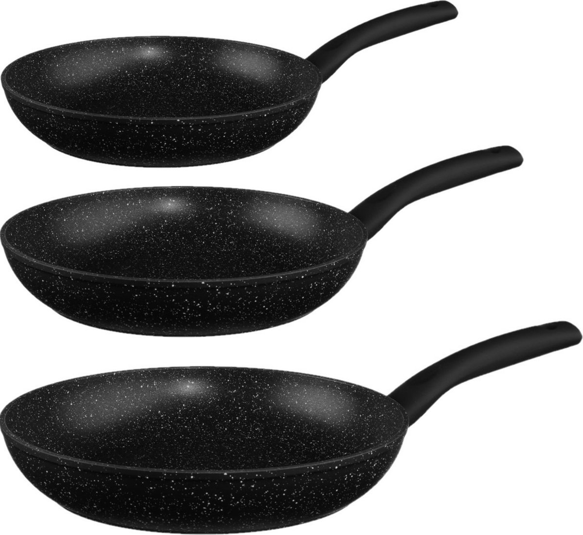 Secret de Gourmet Koekenpannen Palermo - D20/24/26 cm - Alle warmtebronnen - Zwart