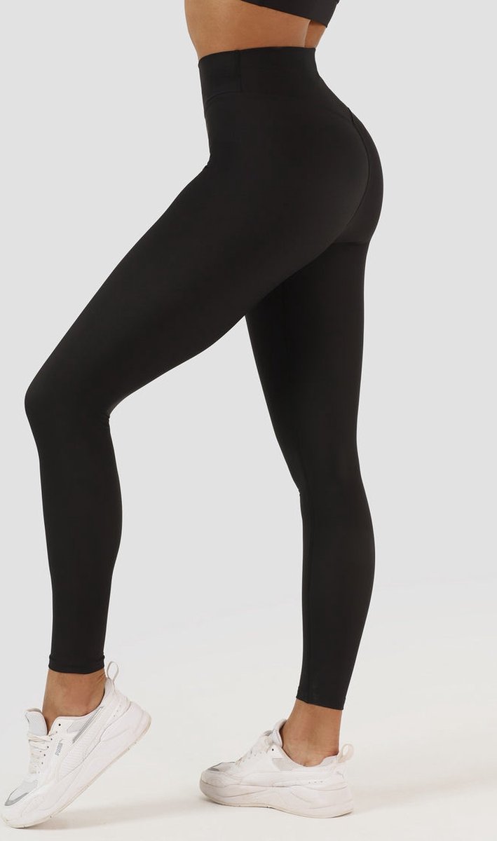 Superstacy dames sport legging - Yoga - legging - Pilates - Boksen - Boks - High Waist - Sportkleding dames - Fitness legging - V Band - Neem een maat groter Valt klein - Kleur Zwart - Maat S — afbeelding 2