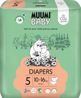 Couches bébé Eco Muumi taille 5 - 10-16 kg - 44 pièces - écologique