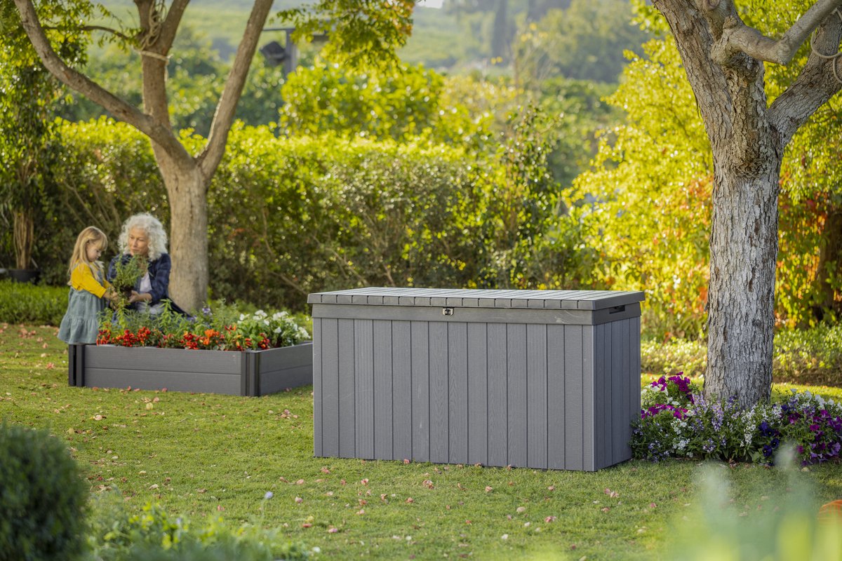 Keter Darwin Opbergbox - 570L - 142,5x65,5x78,2cm - Grijs