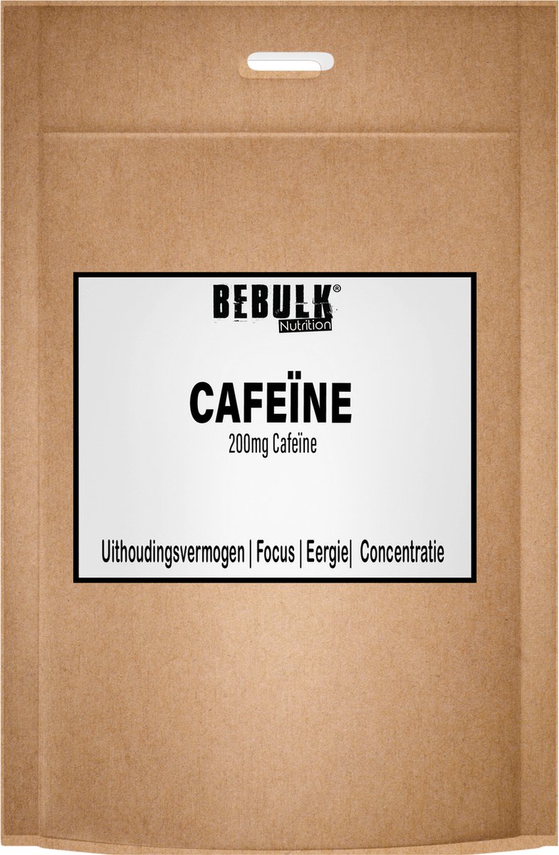 Cafeïne Poeder - BeBulk Nutrition - 500g Neutraal