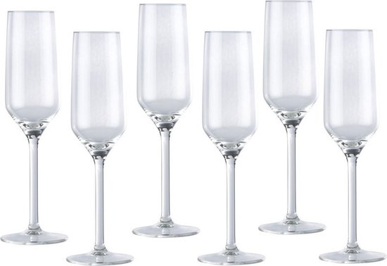 Verre à champagne / verres 6x pièces 22 centilitres