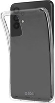 SBS Skinny Telefoonhoesje geschikt voor Samsung Galaxy A33 Hoesje Flexibel TPU Backcover - Transparant
